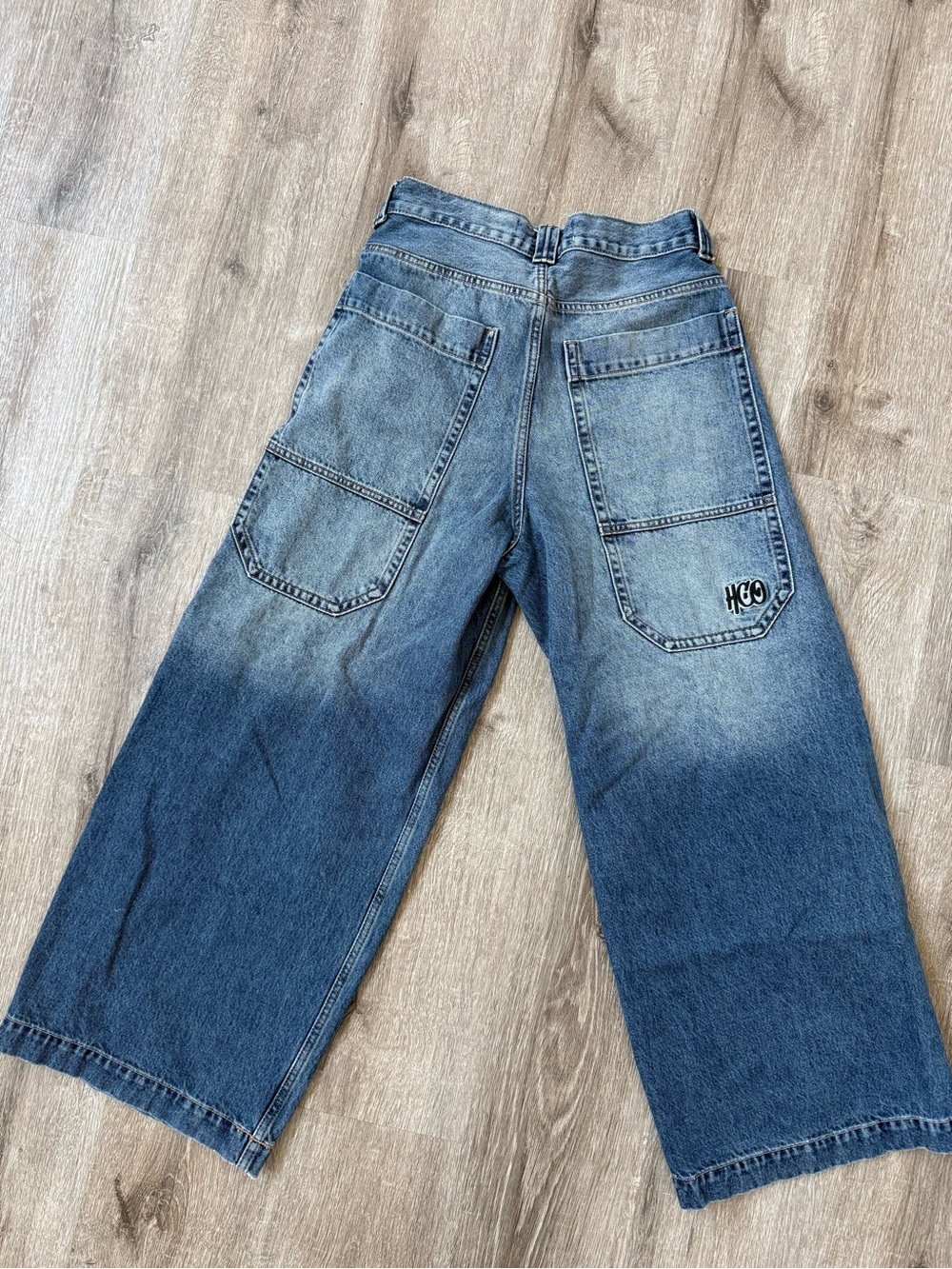 Hollister The Big Jean Blue Wide-Leg Jeans
